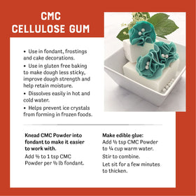 Judee's Gluten Free CMC Powder royal icing enhancer supports crisper decorations