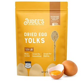 Judee's Gluten Free dried egg yolk powder bottle front for gluten-free baking