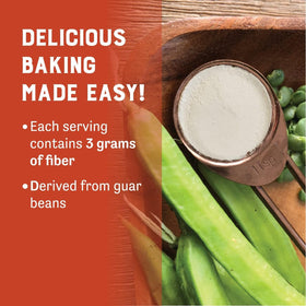 Judee's Guar Gum Powder resealable pouch preserves freshness after opening