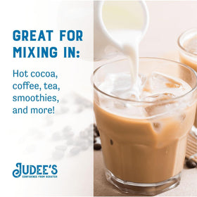 Resealable pouch of Judee's Nonfat Milk Powder preserves freshness