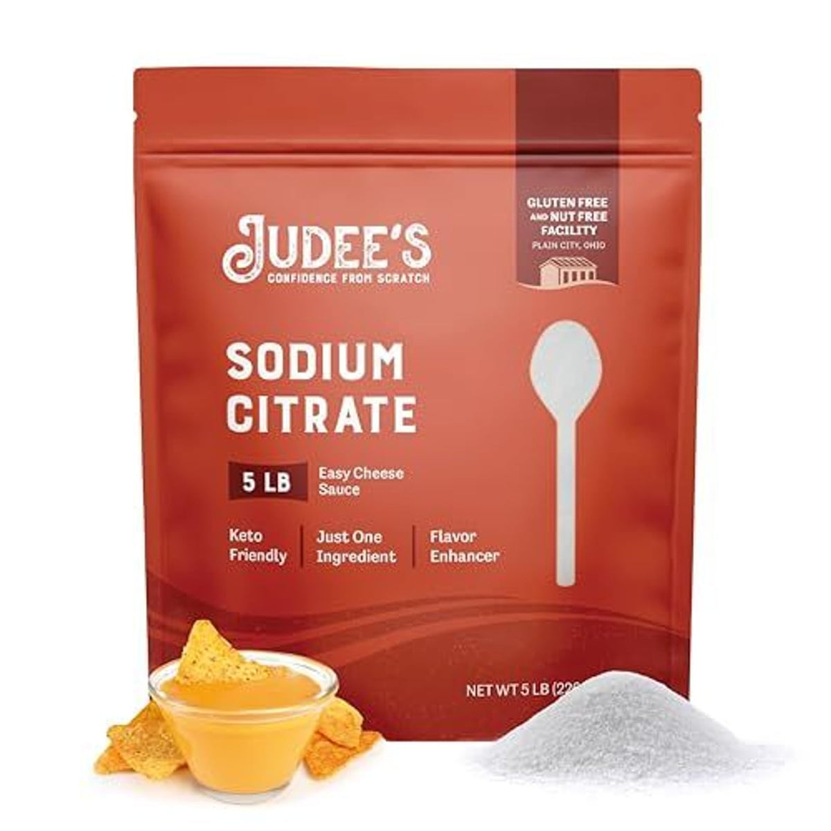 Judee's Gluten Free sodium citrate powder in bulk package for easy cooking