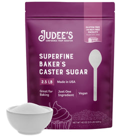 Judee's Gluten Free superfine caster sugar in bag for easy baking