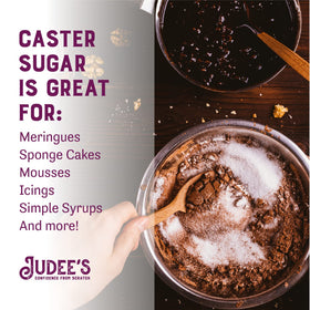 Judee's Gluten Free superfine caster sugar supports precise baking measurements