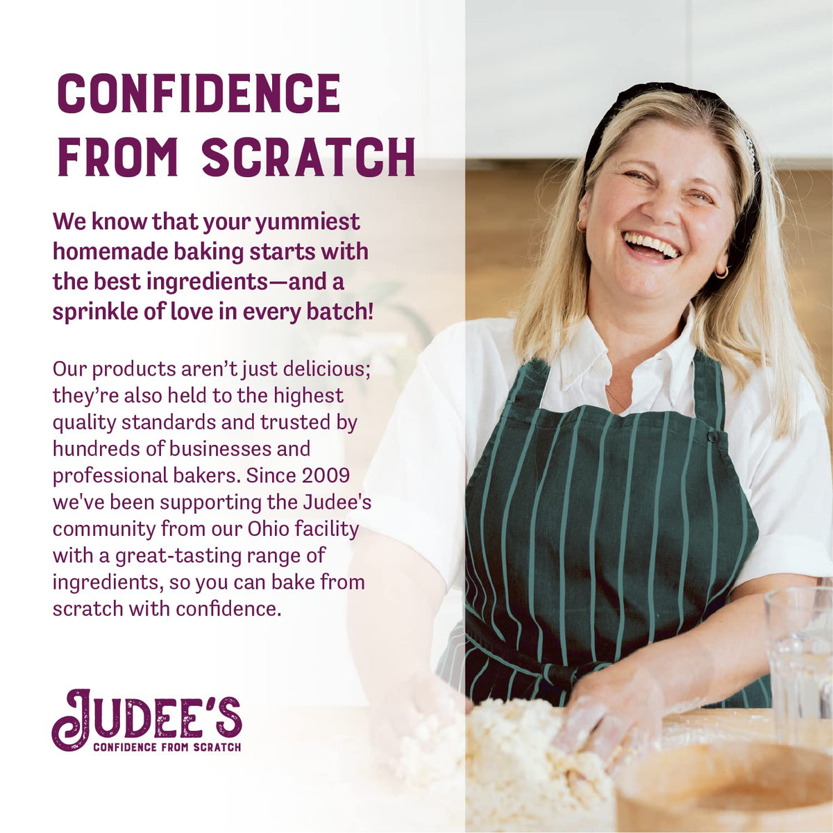 Judee's Gluten Free facility ensures purity for this dedicated sugar