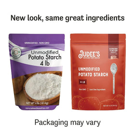 Judee's starch enhances baking with high absorption for moister batters.