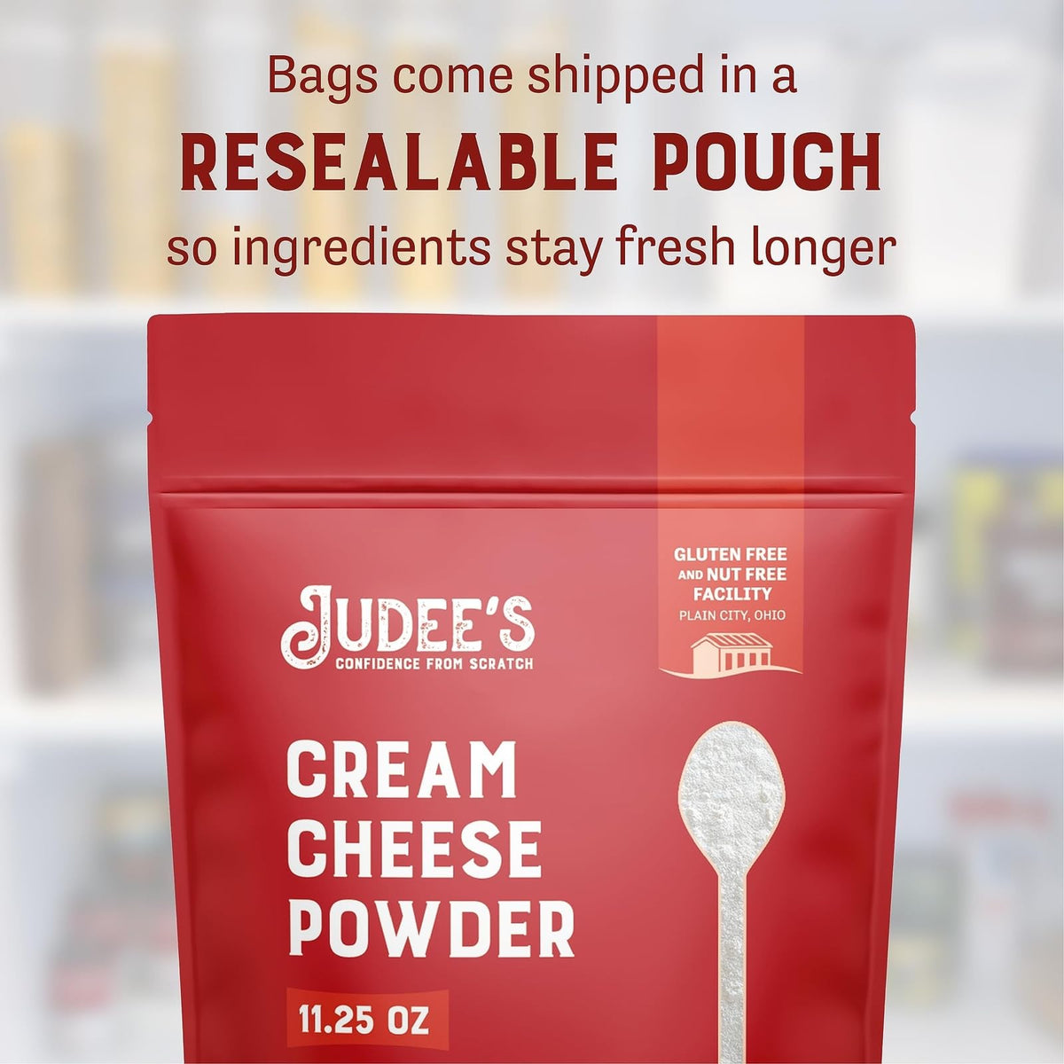 Judee's Powdered Cream Cheese used for dips and spreads.