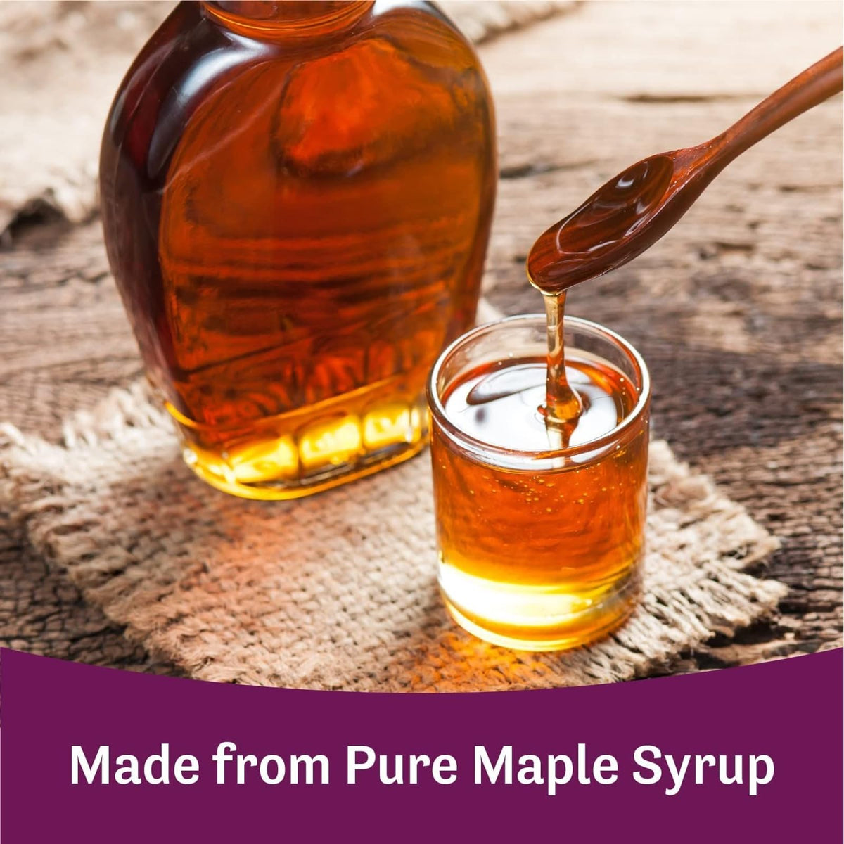 Pure maple sweetness from Judee’s sugar ready for kitchen use in recipes.