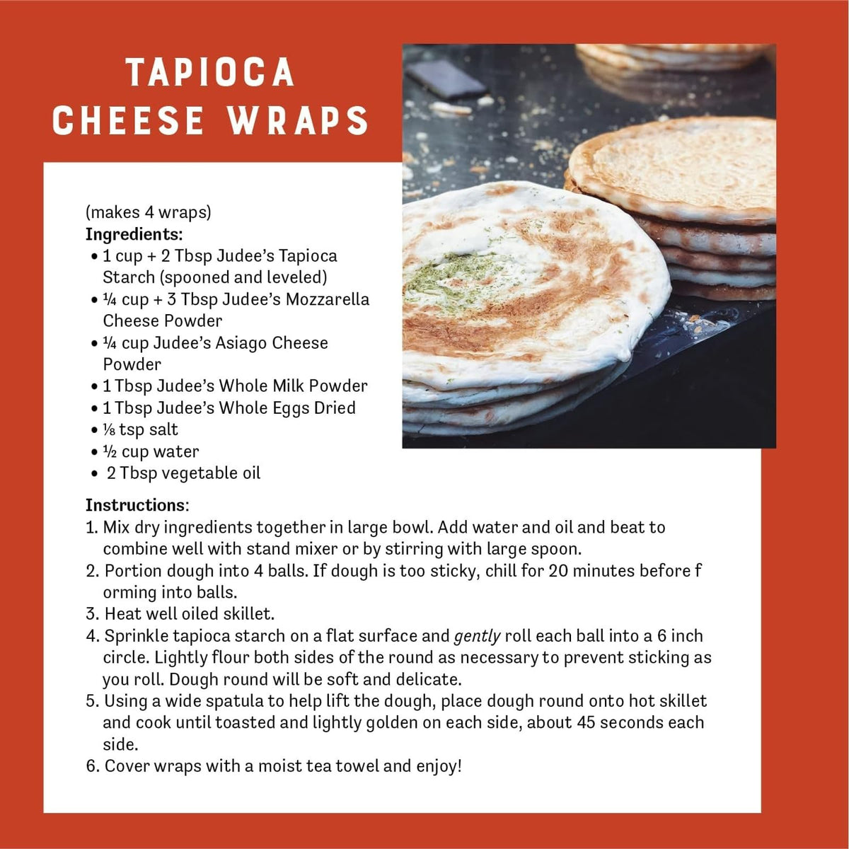 Judee's Tapioca Starch produced in gluten- and nut-free facility