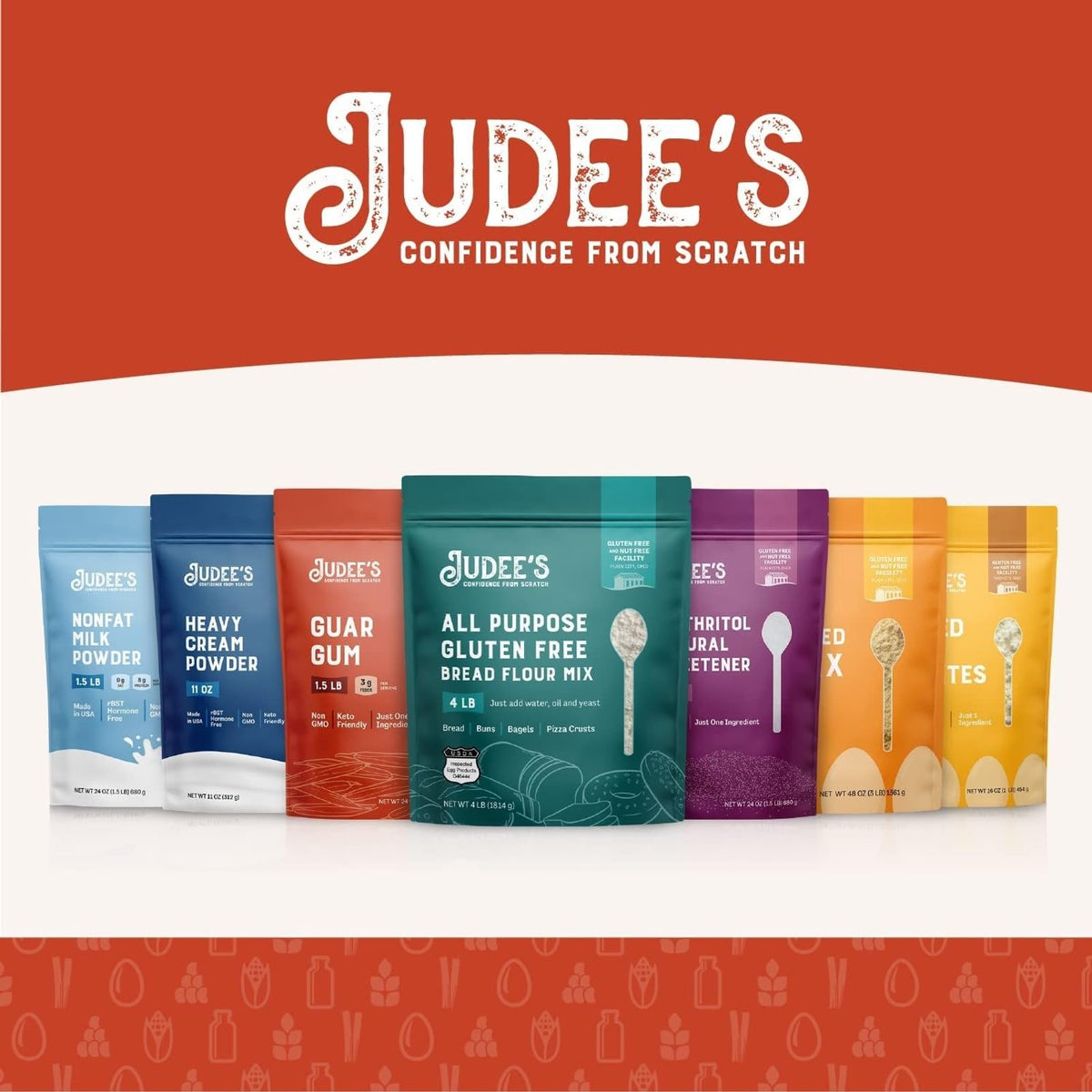 Judee's Vegan Cheddar Flavor Powder produced in a USA facility with gluten-free focus