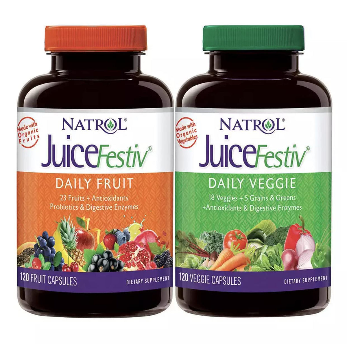 JuiceFestivp 120+120 case front view highlights sturdy storage for medication aids.