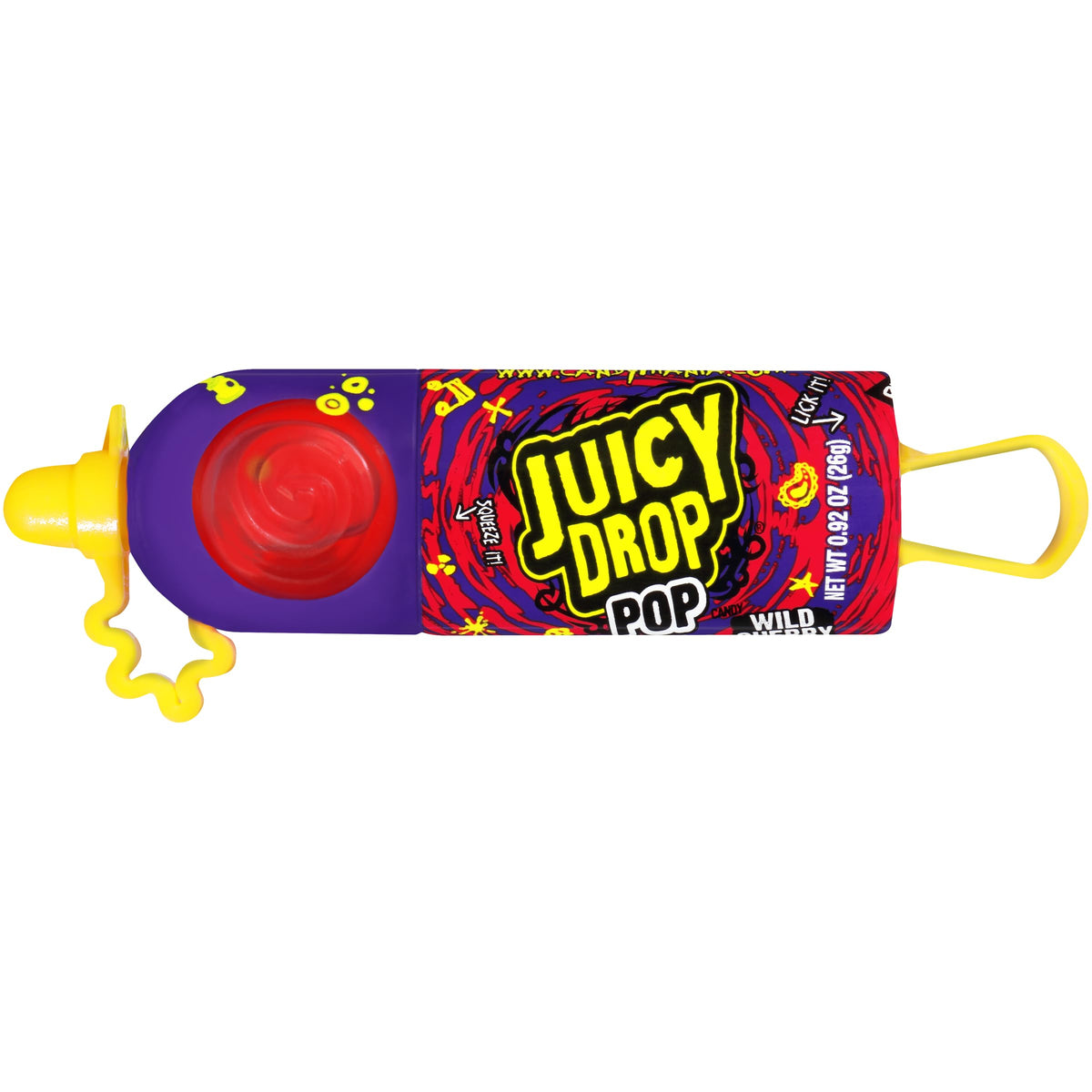 Juicy Drop Pop portable resealable cup, easy to enjoy on the go.