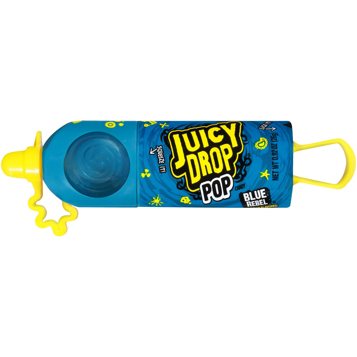 Juicy Drop Pop Wild Berry Blast lollipop, juicy mix for on-the-go treats.