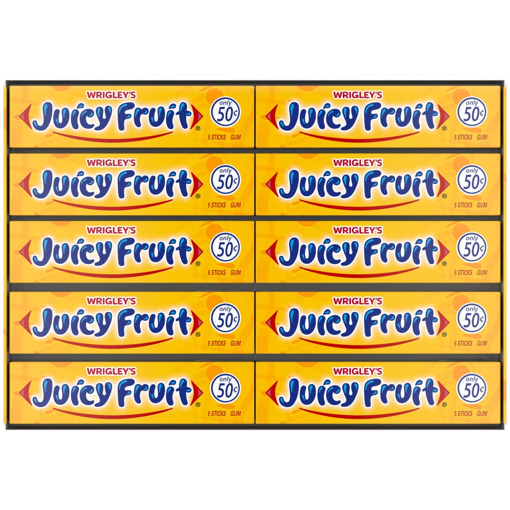 Juicy Fruit Gum bulk pack, 200 sticks, perfect for sharing.