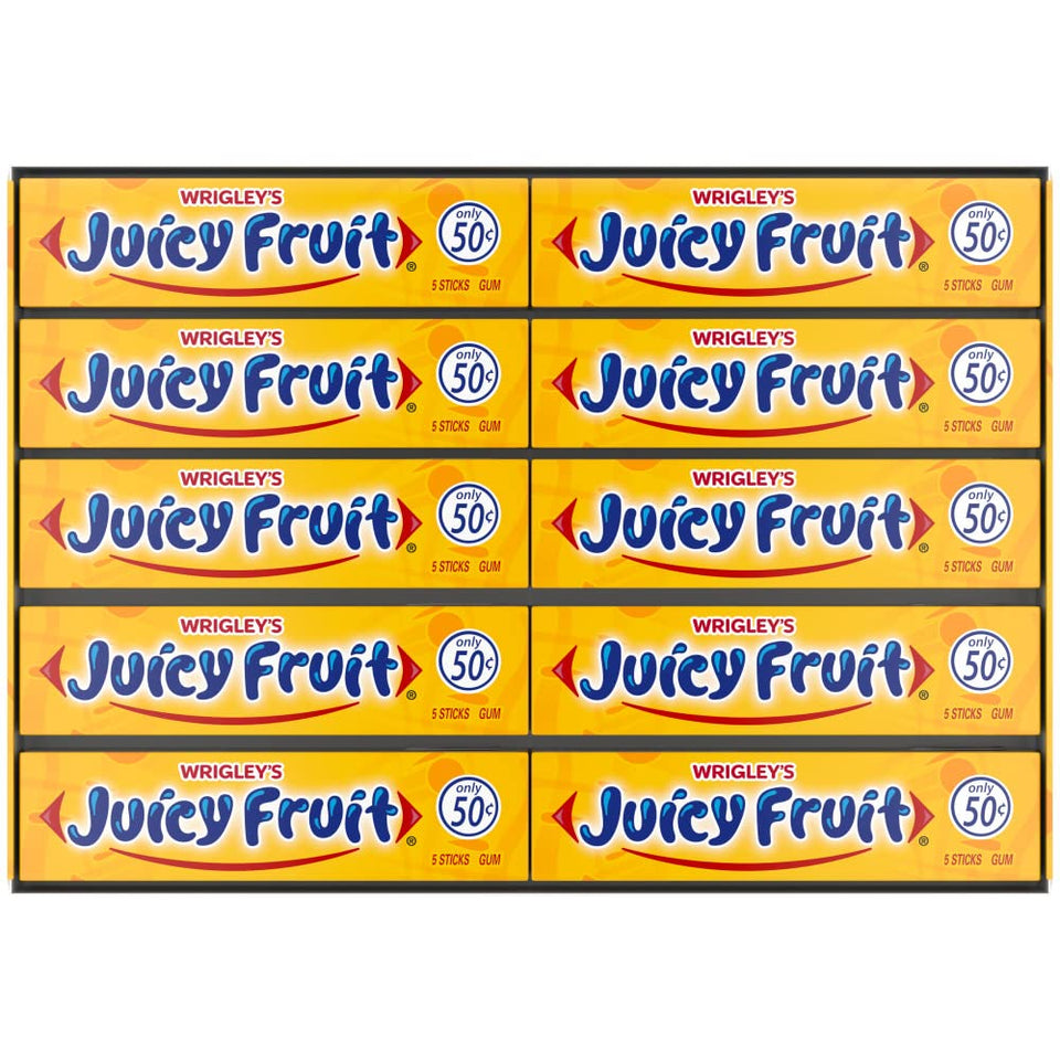 Juicy Fruit Gum bulk pack, 200 sticks, perfect for sharing.