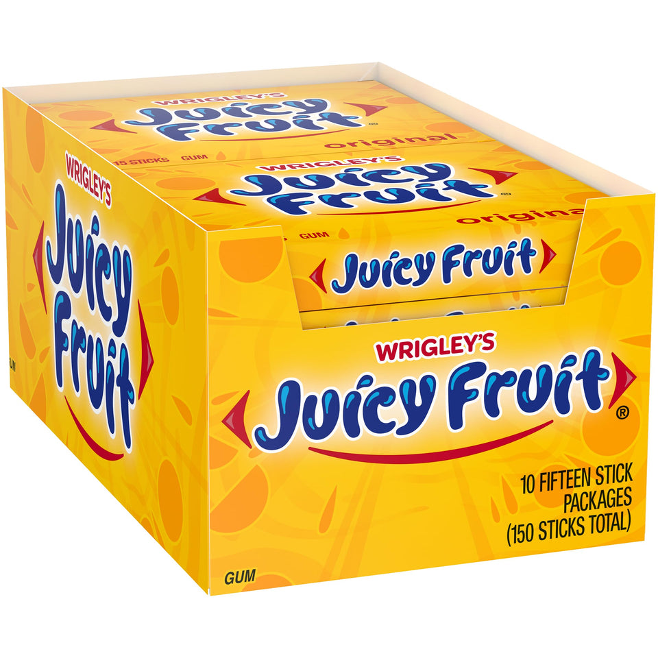 Juicy Fruit Original bubblegum pack ready for sharing a fruity moment