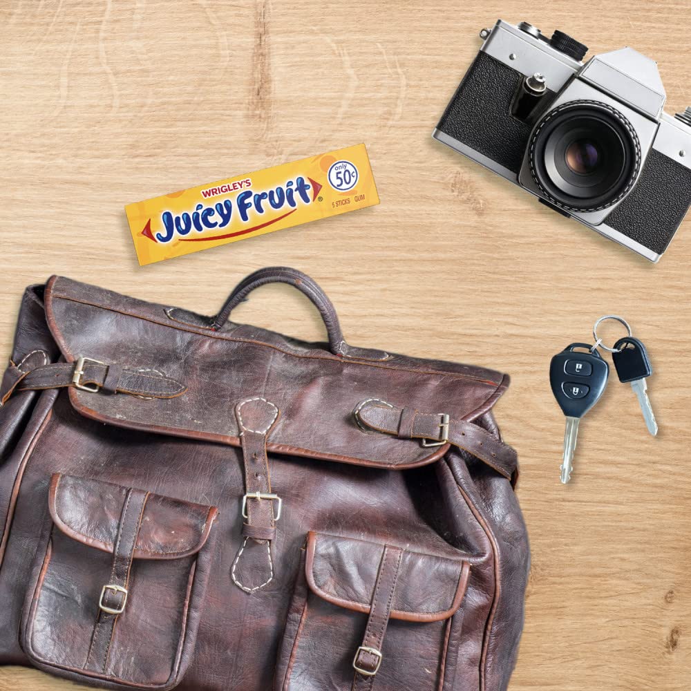 Juicy Fruit is ideal for road trips and on-the-go refreshment.