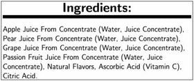 Juicy Juice fruit punch bottle side view ideal for lunchboxes and snacks