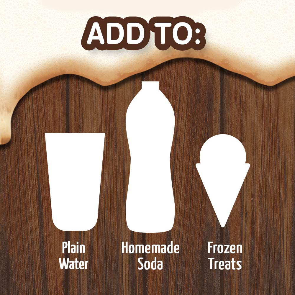Juicy Mixes A&W Root Beer with SodaStream, sugar-free homemade soda option.