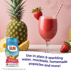 Vitamin C and zinc included Juicy Mixes Dole Strawberry Pineapple enhancer