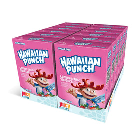 Juicy Mixes Hawaiian Punch powder sticks for quick, sugar-free flavor in water.