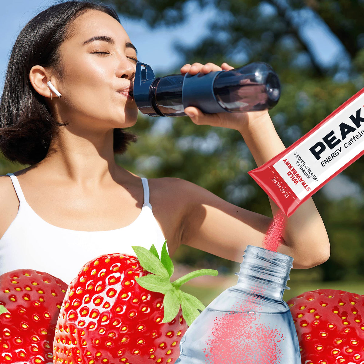 Juicy Mixes PeakH2O packaging front highlighting product design and serving clarity