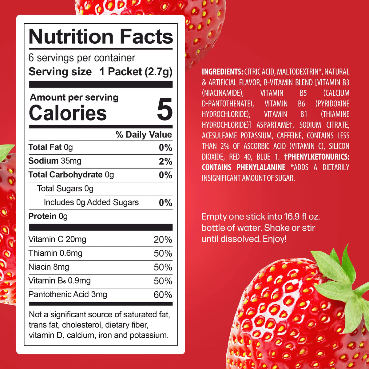 PeakH2O strawberry beverage in glass illustrating refreshing hydration after workouts