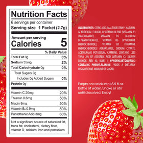 PeakH2O strawberry beverage in glass illustrating refreshing hydration after workouts
