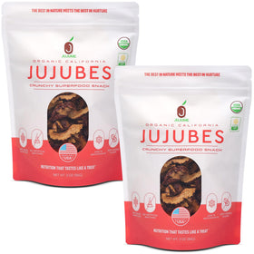 JUJUME jujube crisps pouch for on-the-go snacking with California-grown fruit