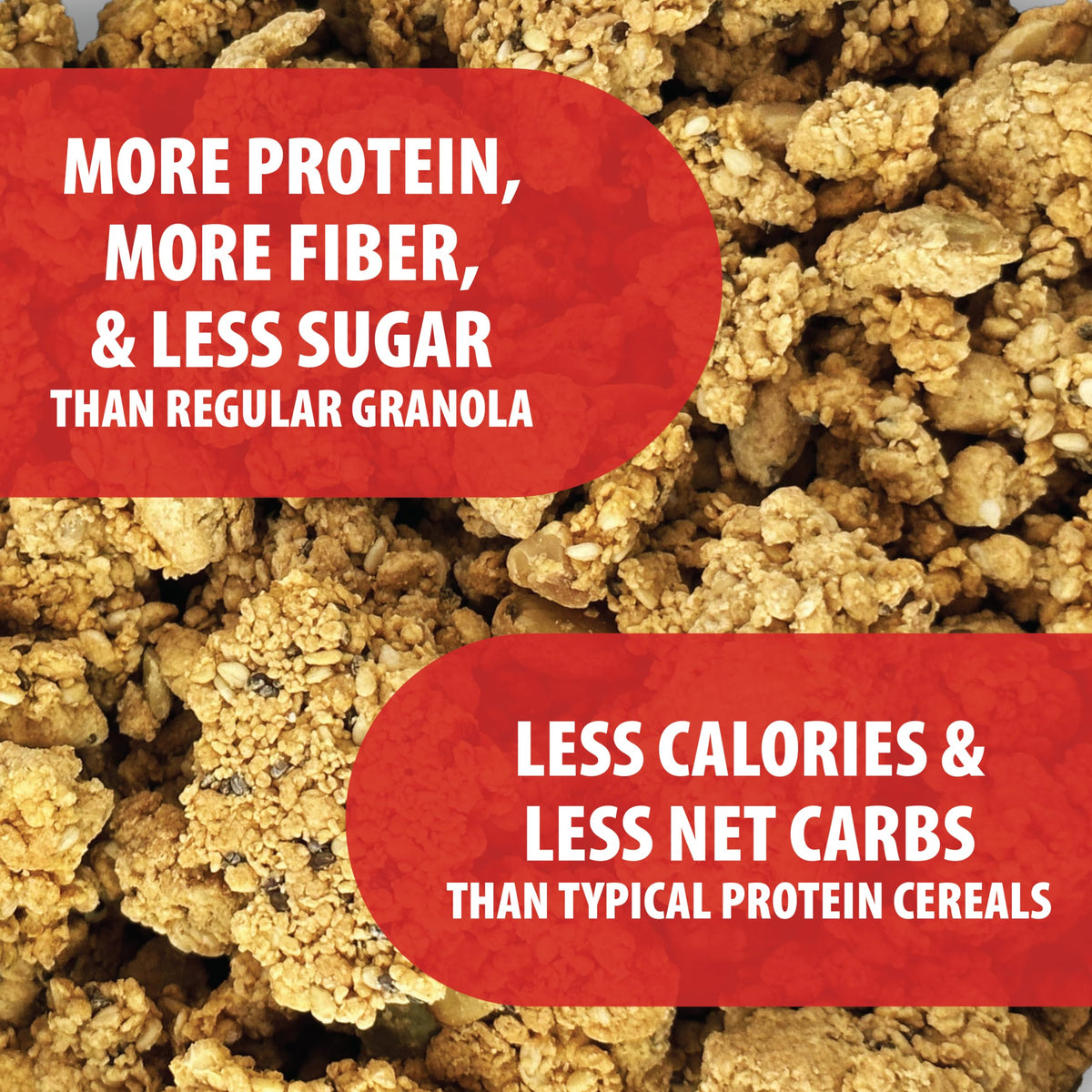 Julian Bakery ProGranola 2 net carbs snack with yogurt topping