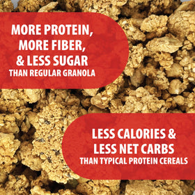 Julian Bakery ProGranola 2 net carbs snack with yogurt topping