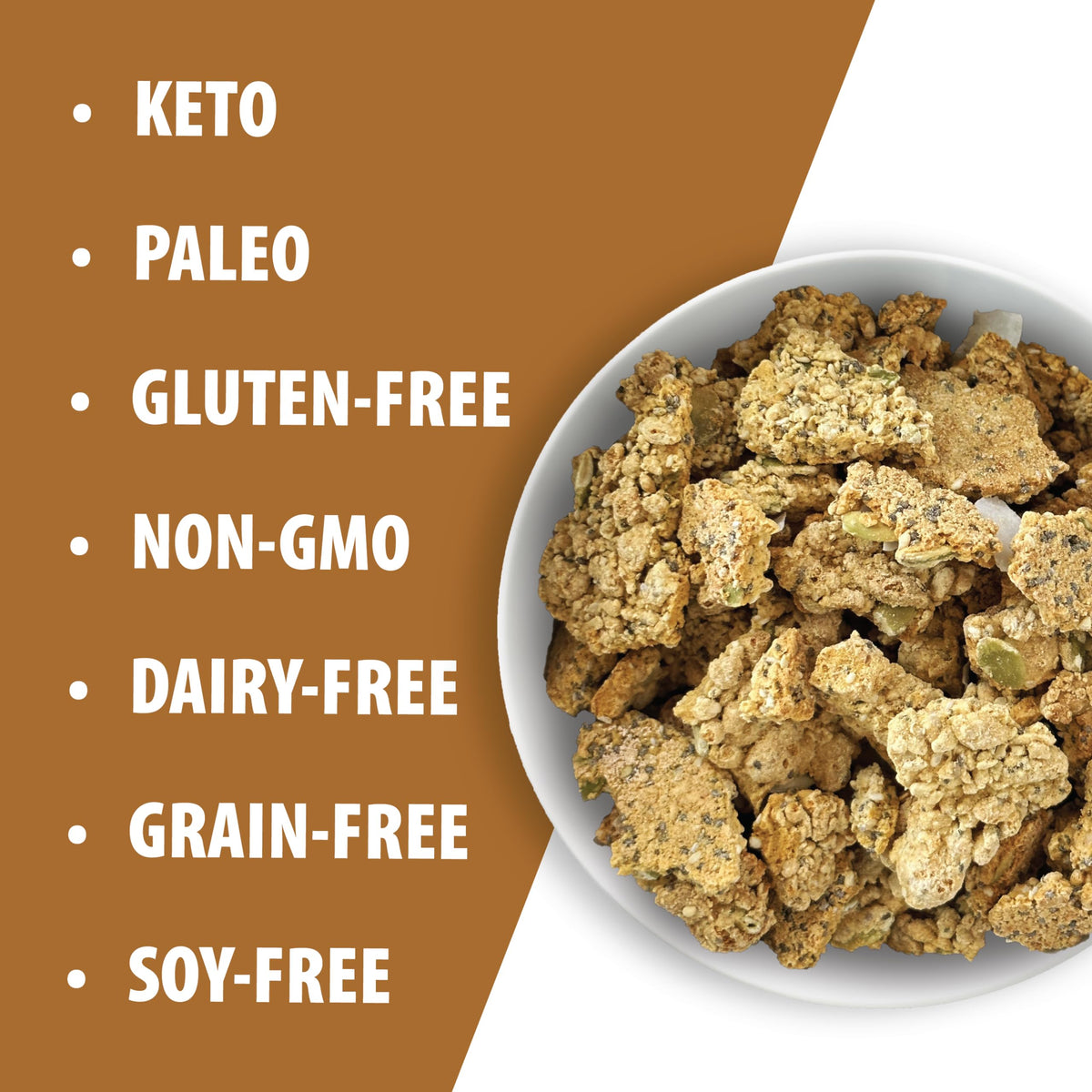 Julian Bakery ProGranola Espresso ingredients spotlight seeds and nuts.