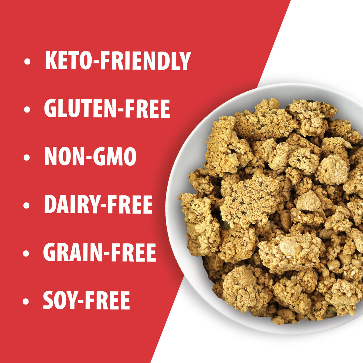 Three-pack display features Julian Bakery ProGranola for easy meal planning.