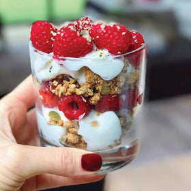 Ingredient panel on Julian Bakery ProGranola Vanilla Cinnamon packaging