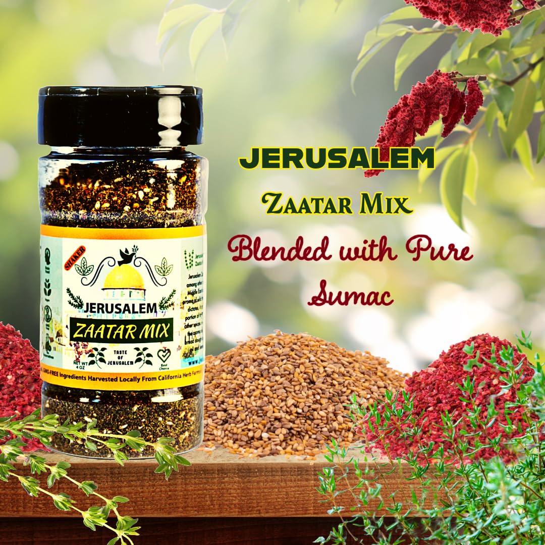 Julian's Valleys meat-salad-zaatar elevates grilled dishes with spice.
