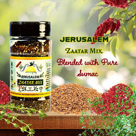 Julian's Valleys meat-salad-zaatar elevates grilled dishes with spice.