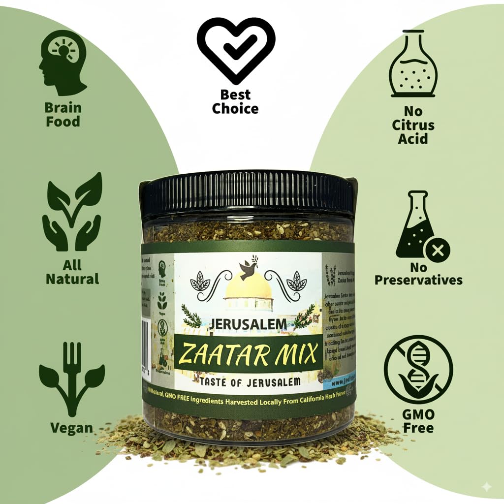Julian's Valleys zaatar-sumac-blend adds tangy, nutty notes ideal for flatbreads.