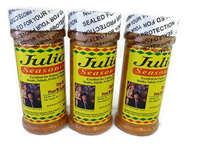 Julio's Seasoning 8oz pack front view for fajitas and grilled chicken