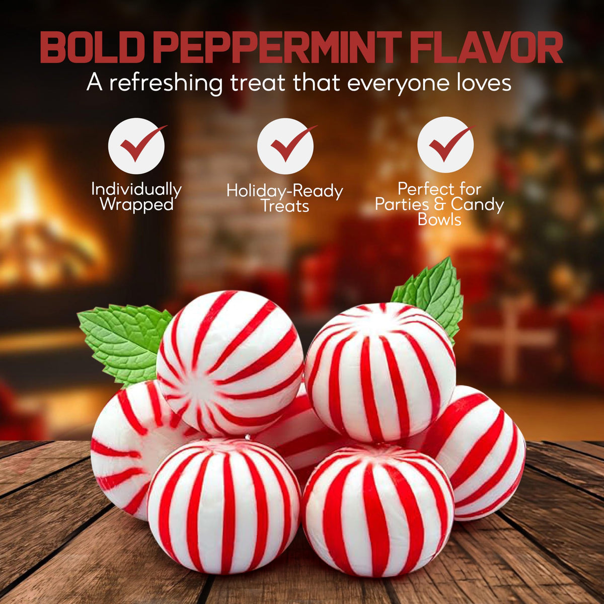 Jumblet mint balls individually wrapped for easy sharing in office spaces.
