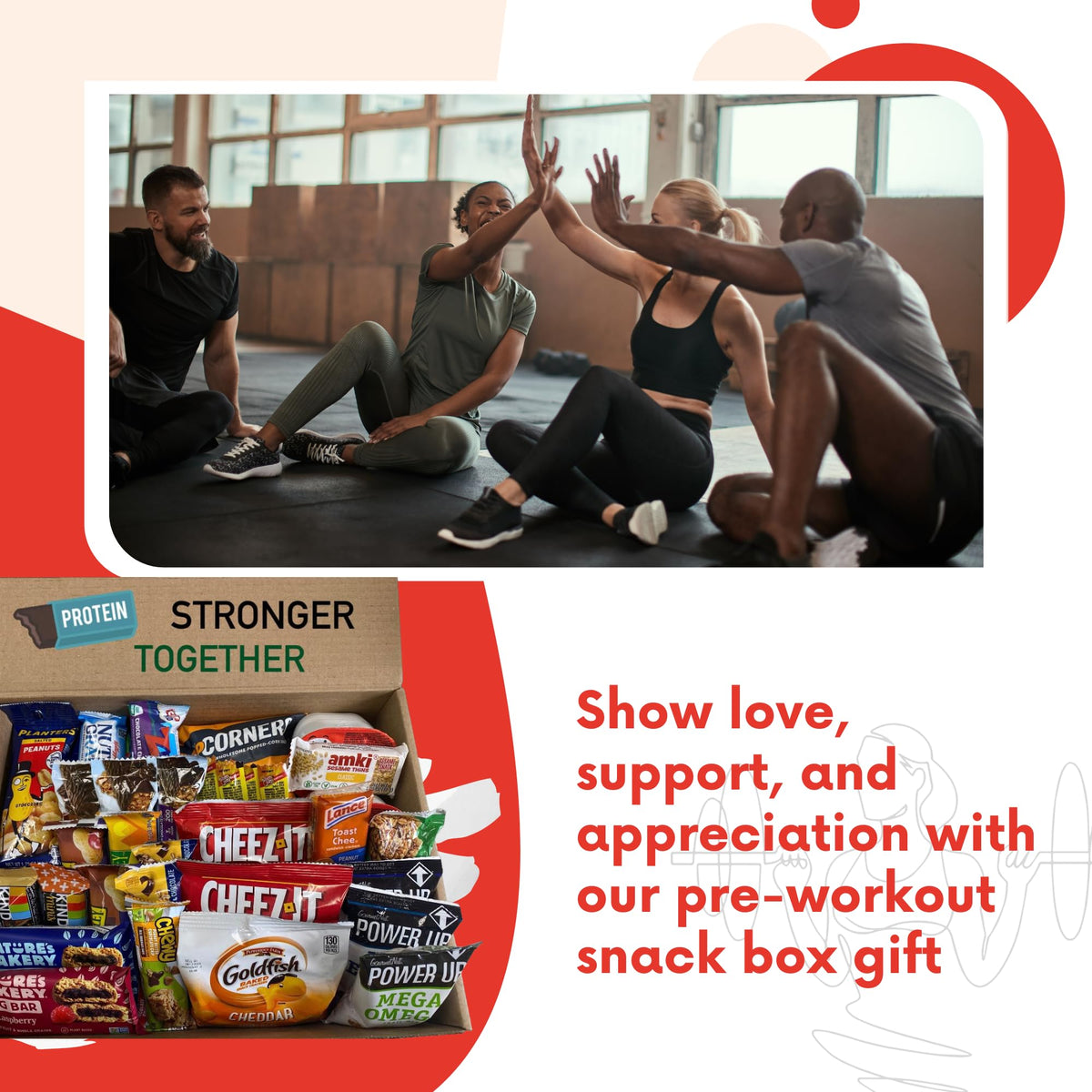 Jumbo Jumble travel-friendly box ready for road trips and commuting snacking