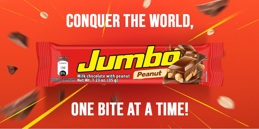 Stacked Jumbo bars display the authentic Colombian chocolate experience.