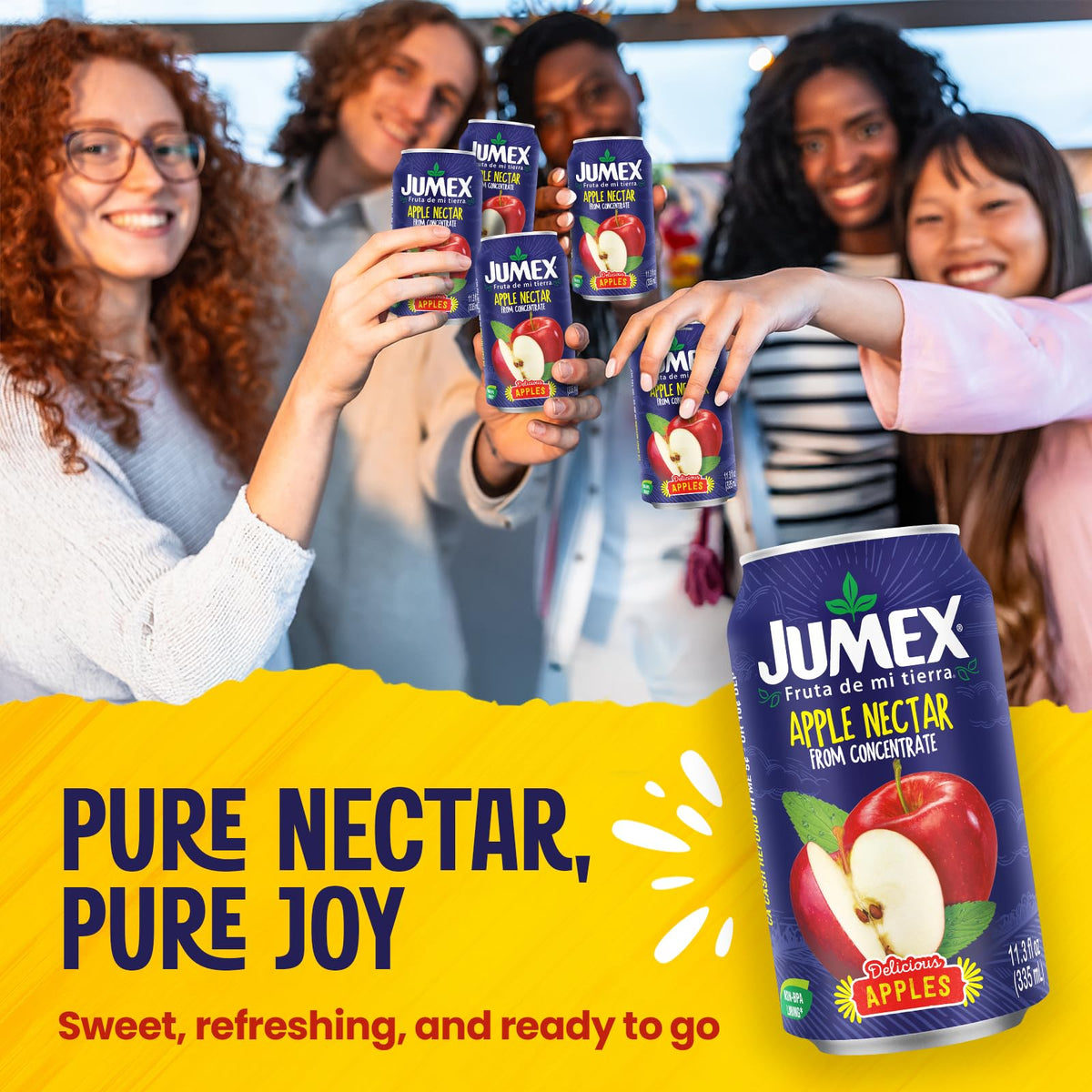 Jumex Apple Nectar smoothie base, thick, fruit-forward texture