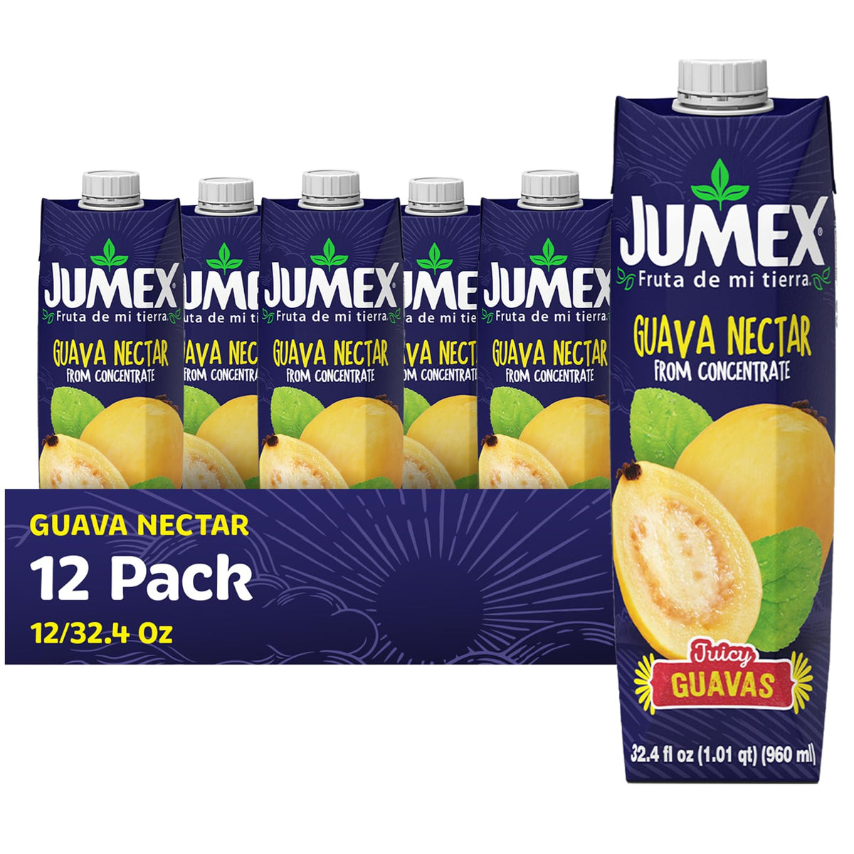 Jumex Guava Nectar bottle pour for tropical refreshment