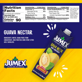 Glass of Jumex Guava Nectar suitable for smoothies or mocktails