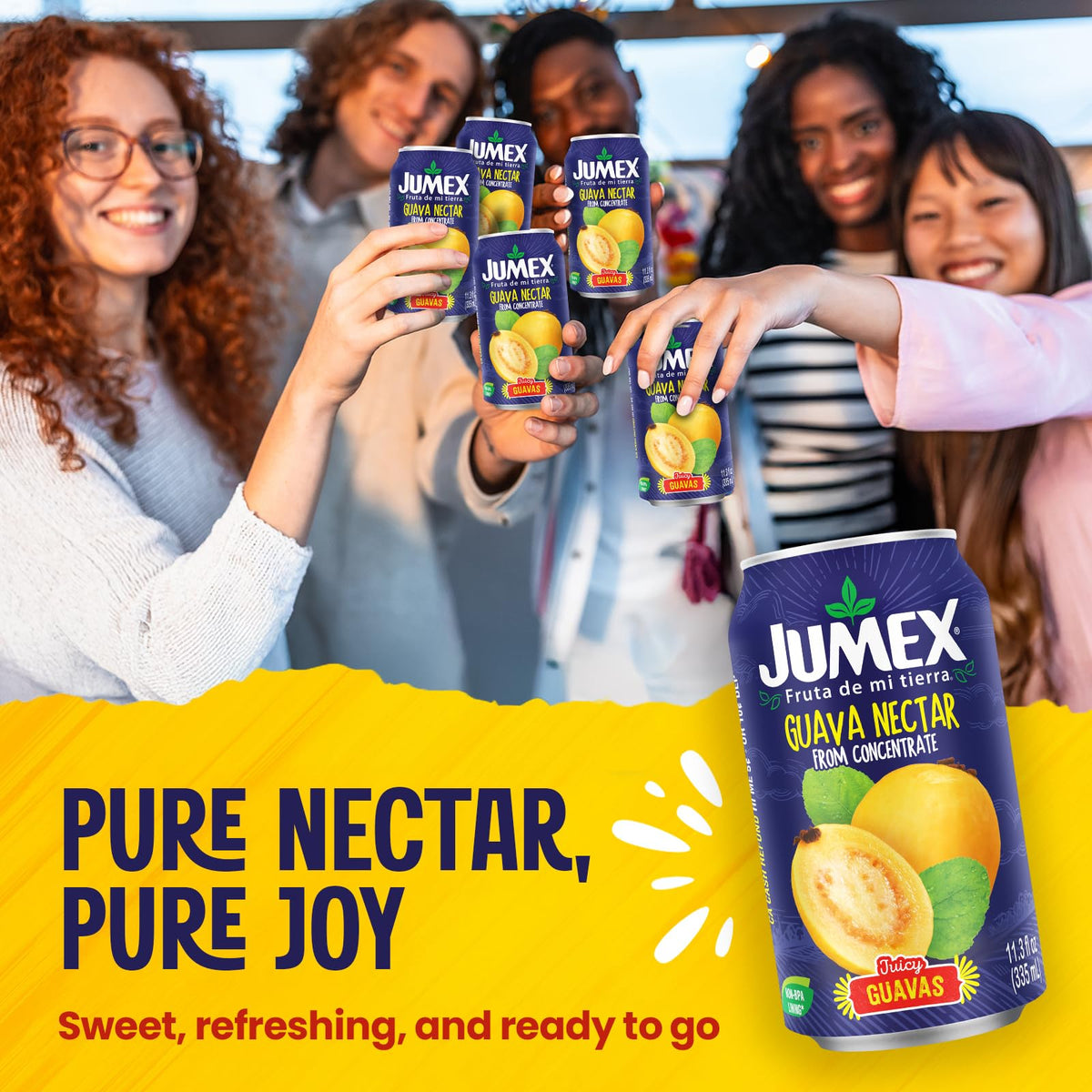 Jumex Guava Nectar smoothie base adds fruit richness