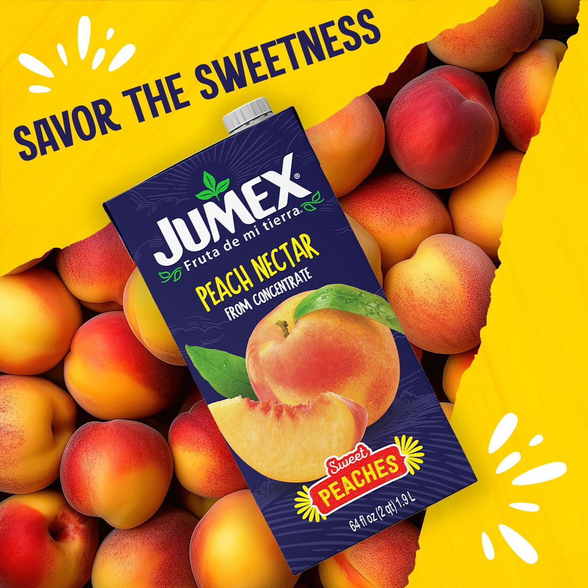 Jumex Peach Nectar serves as a pantry-friendly ingredient for marinades and salsas.