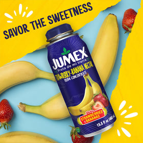 Jumex Strawberry Banana Nectar kid-friendly drink for school lunches.