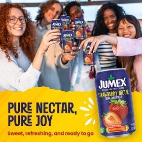 Jumex Strawberry Nectar pour shot, thick nectar ideal for cocktails.
