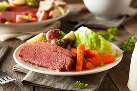 June Moon seasoning in brining setup infuses brisket with deep, balanced flavors.
