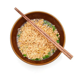 June Moon Ramen Seasoning on kitchen counter hints convenience for home cooks.