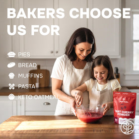 Baking with Jungle Powders tart cherry powder for natural tart notes